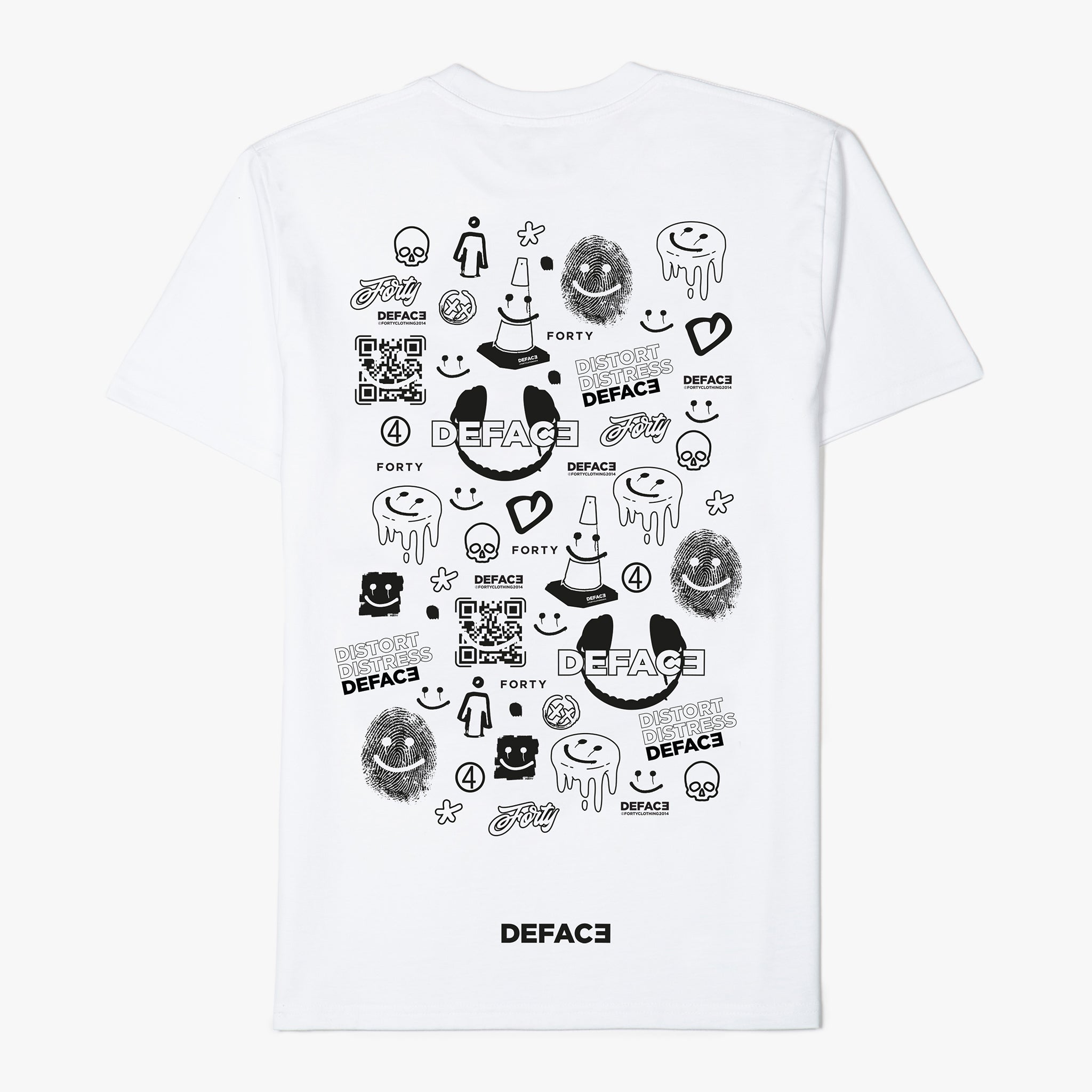 Deface Chromo Tee (White/Photochromic)