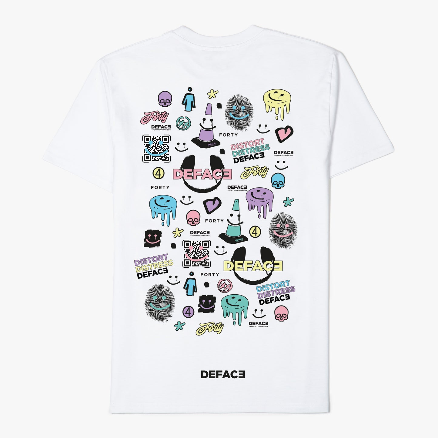 Deface Chromo Tee (White/Photochromic)