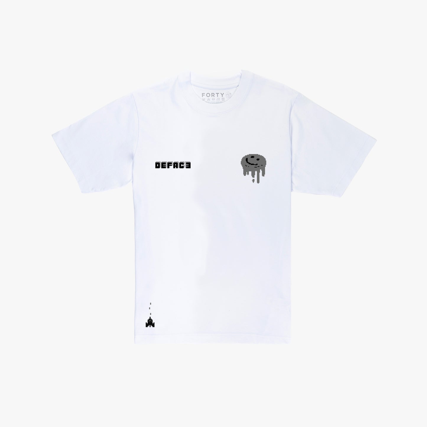 Deface Invaders Tee (White)