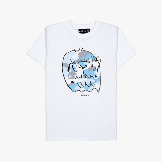 Junior Benjamin Tee (White/Sky)