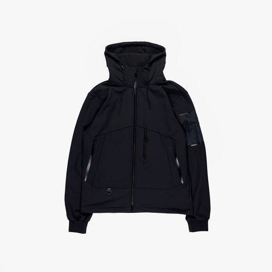 Sloan Tech Softshell Hooded Jacket (Black)