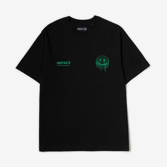 Deface TOPO Tee (Black/Green)