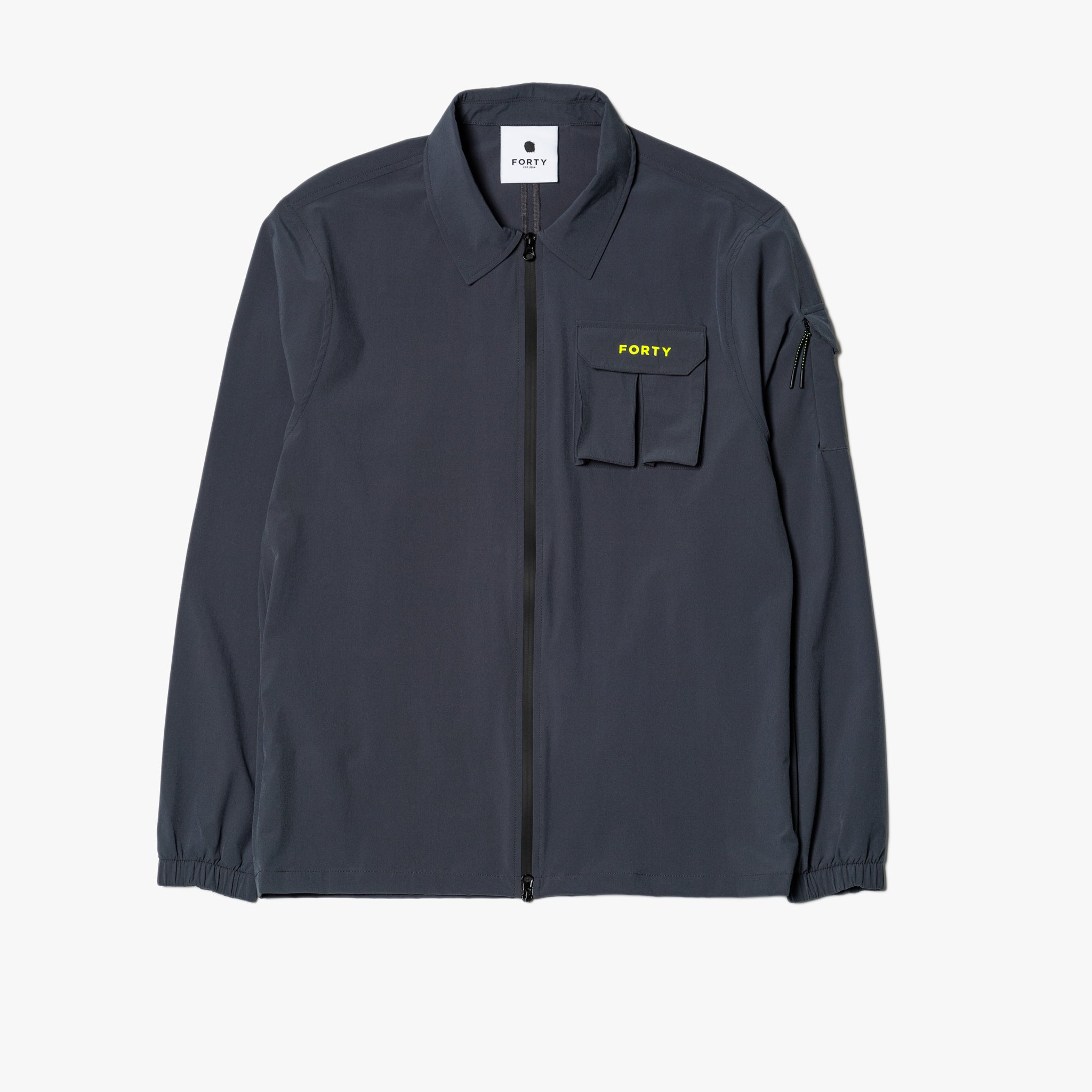 Callan Tech Overshirt Pop - (Shadow Grey/Neon Yellow)