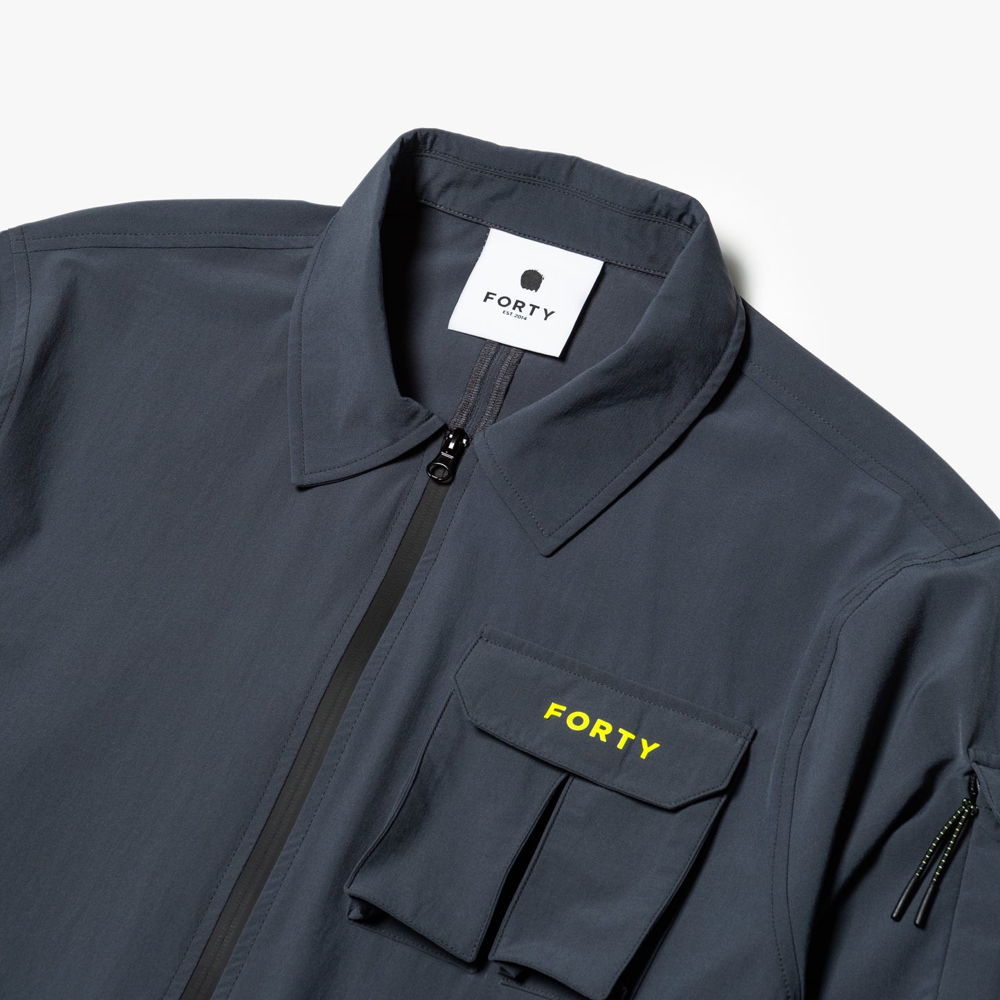 Callan Tech Overshirt Pop - (Shadow Grey/Neon Yellow)