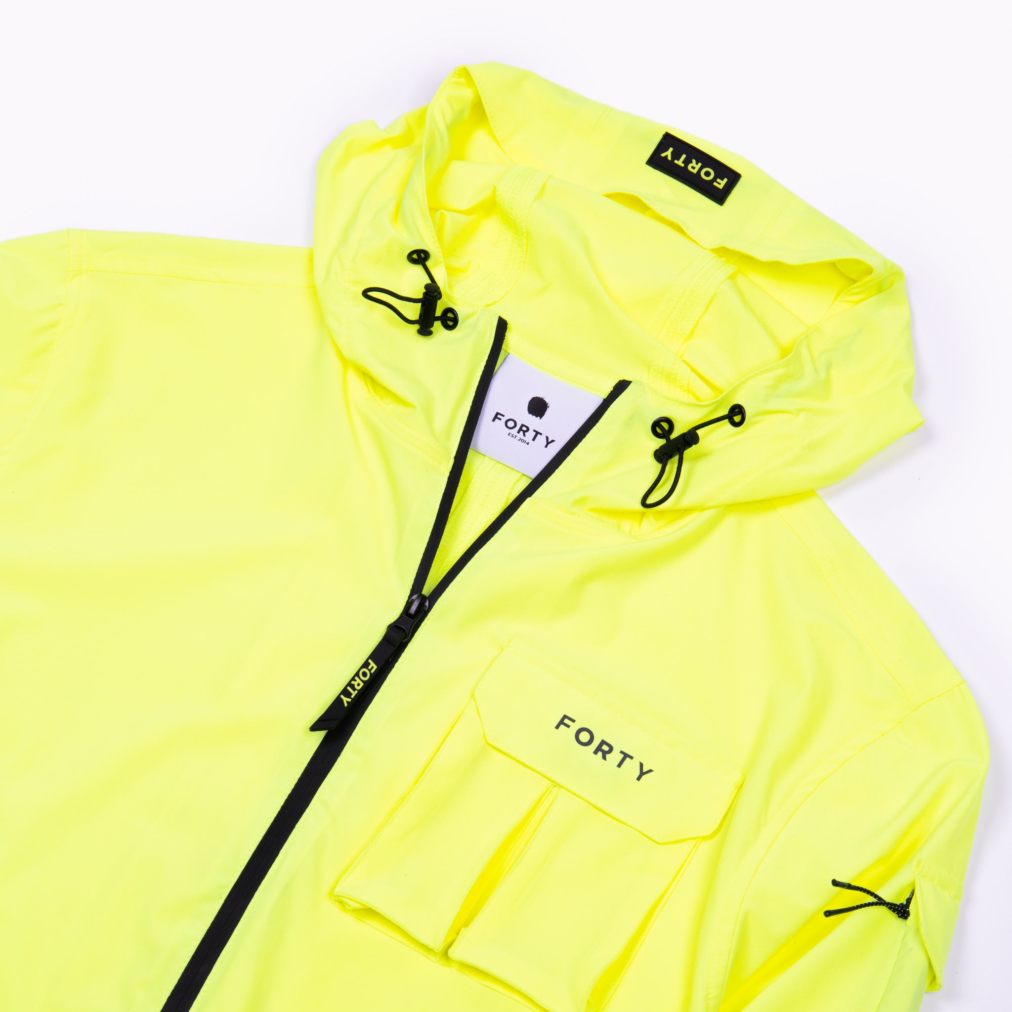 Callan Hooded Tech Overshirt (Neon Yellow)