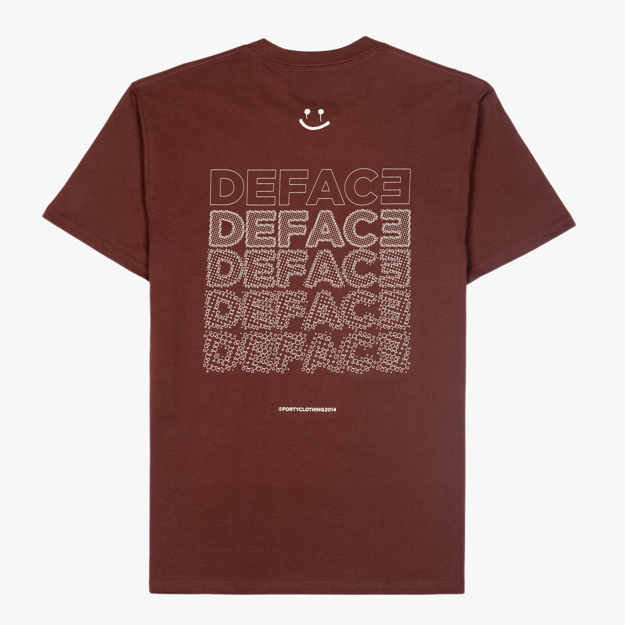 Deface Dot Tee (Chestnut/Mushroom)