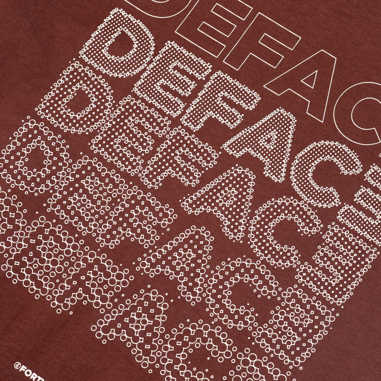 Deface Dot Tee (Chestnut/Mushroom)