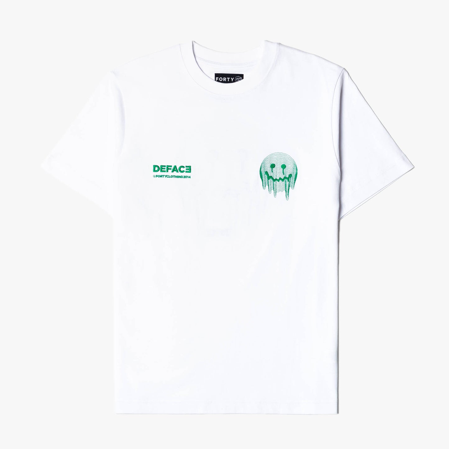 Deface TOPO Tee (White/Green)