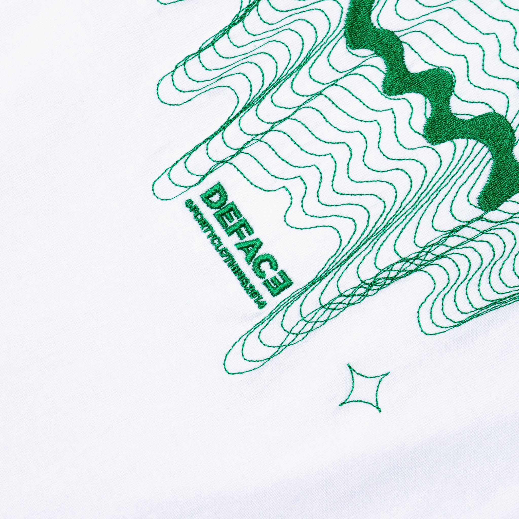 Deface TOPO Tee (White/Green)