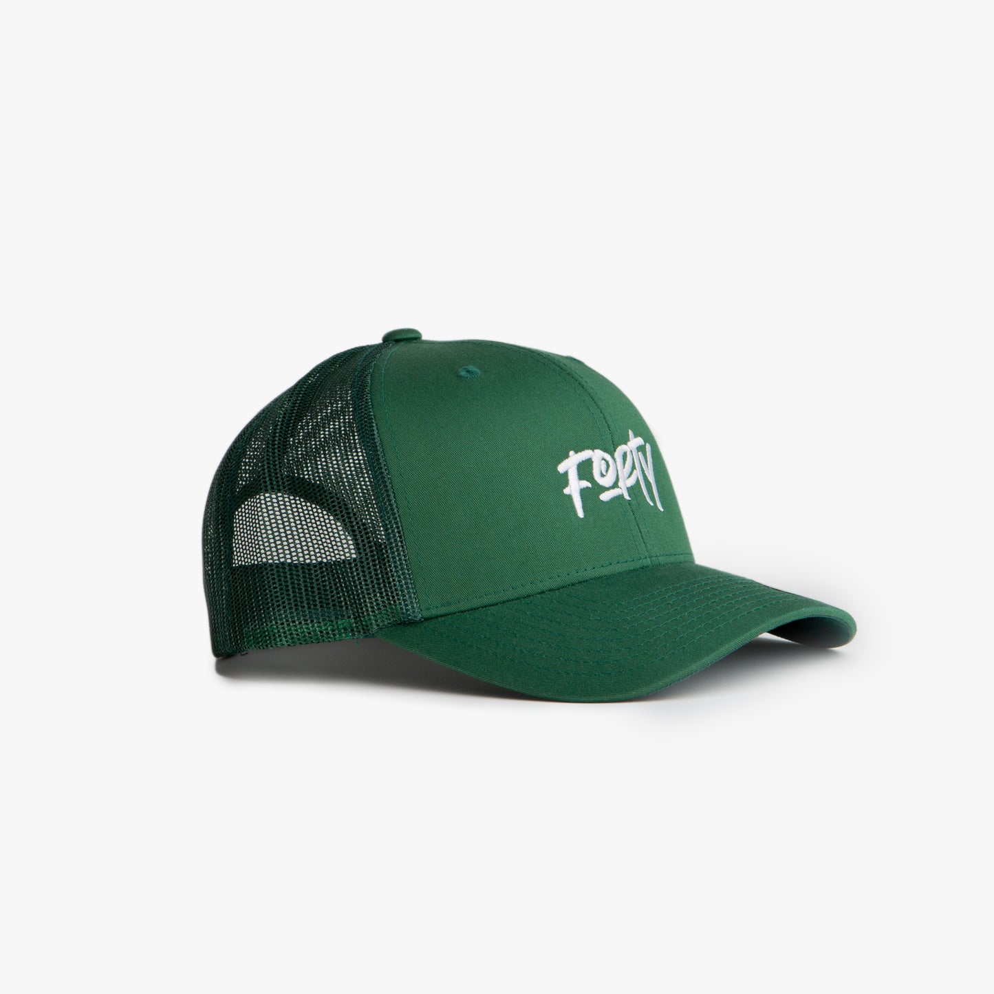 Sigmund Trucker Cap (Evergreen/White)